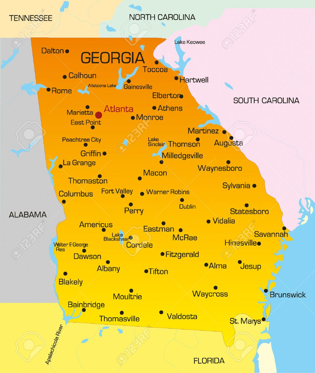 georgia map